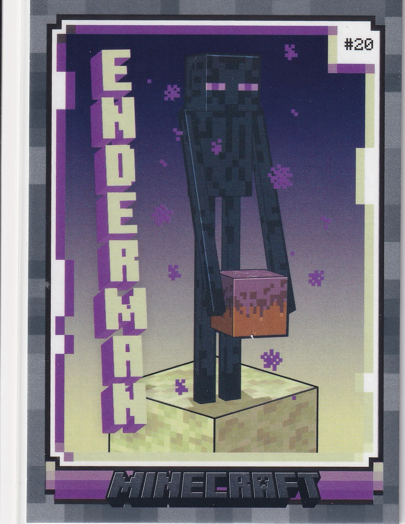 Enderman 2024 Minecraft #20 Stone trading card - Front