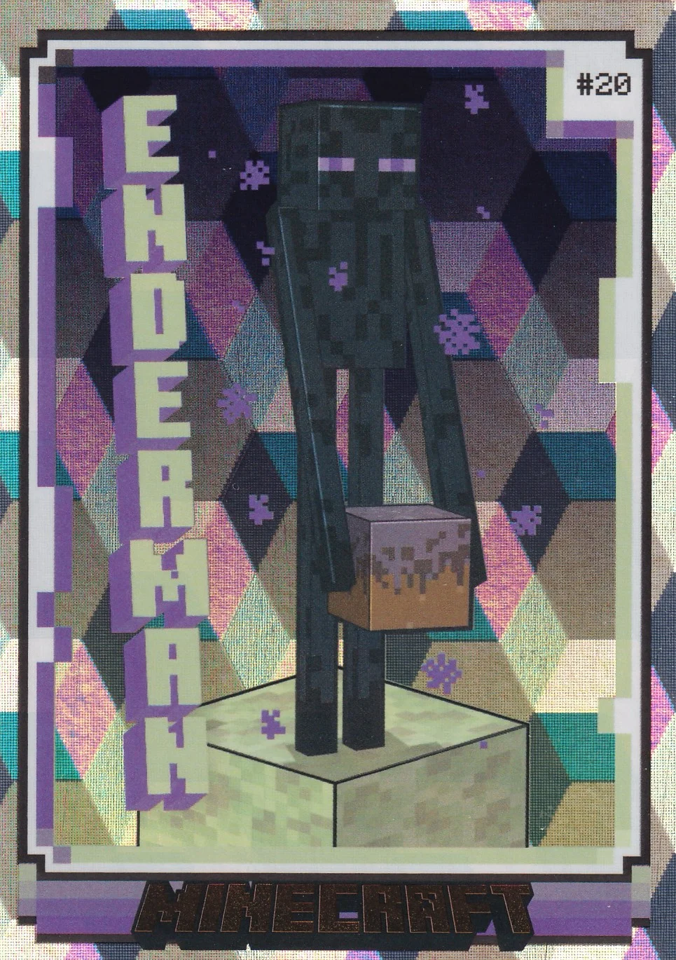 Enderman 2024 Panini Minecraft #20 Cubic Parallel trading card - Front