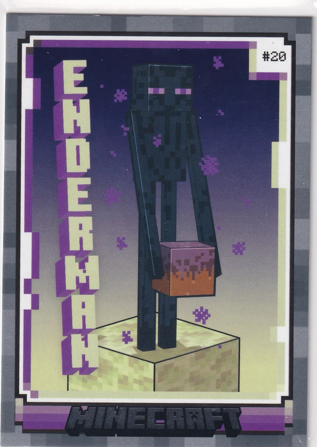 Enderman 2024 Panini Minecraft #20 trading card - Front