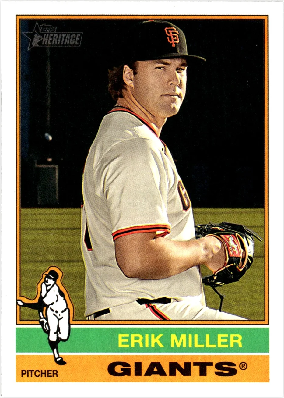 Erik Miller 2025 Topps Heritage #558 baseball card - Front