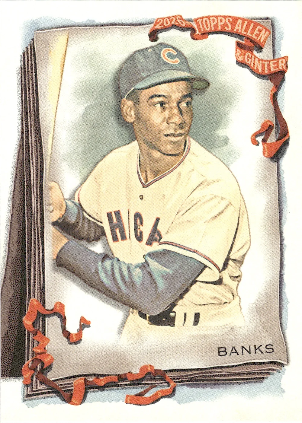 Ernie Banks #240 2026 Topps Allen & Ginter trading card - Front