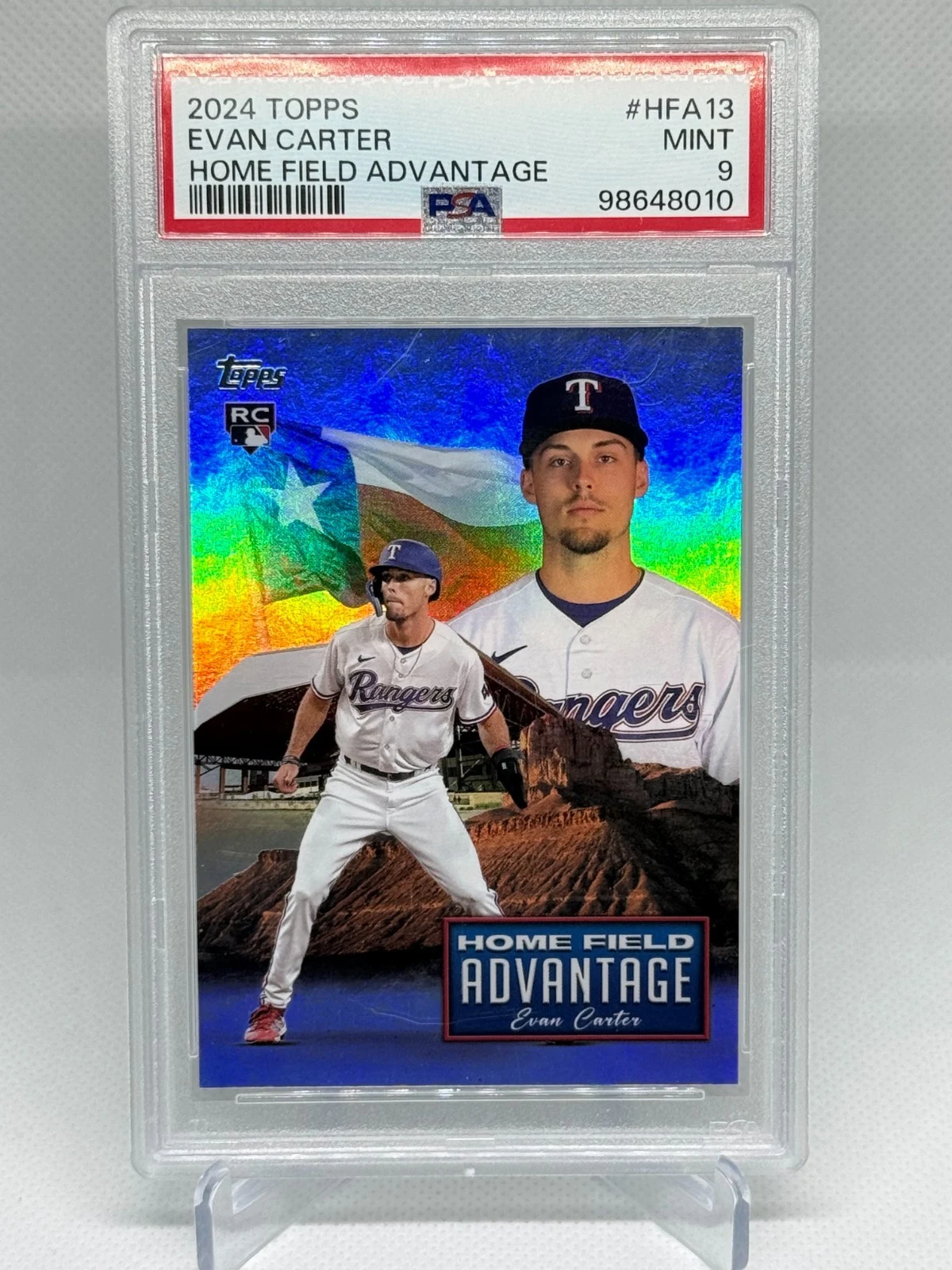 Evan Carter #HFA-13 2024 Topps Baseball Home Field Advantage front