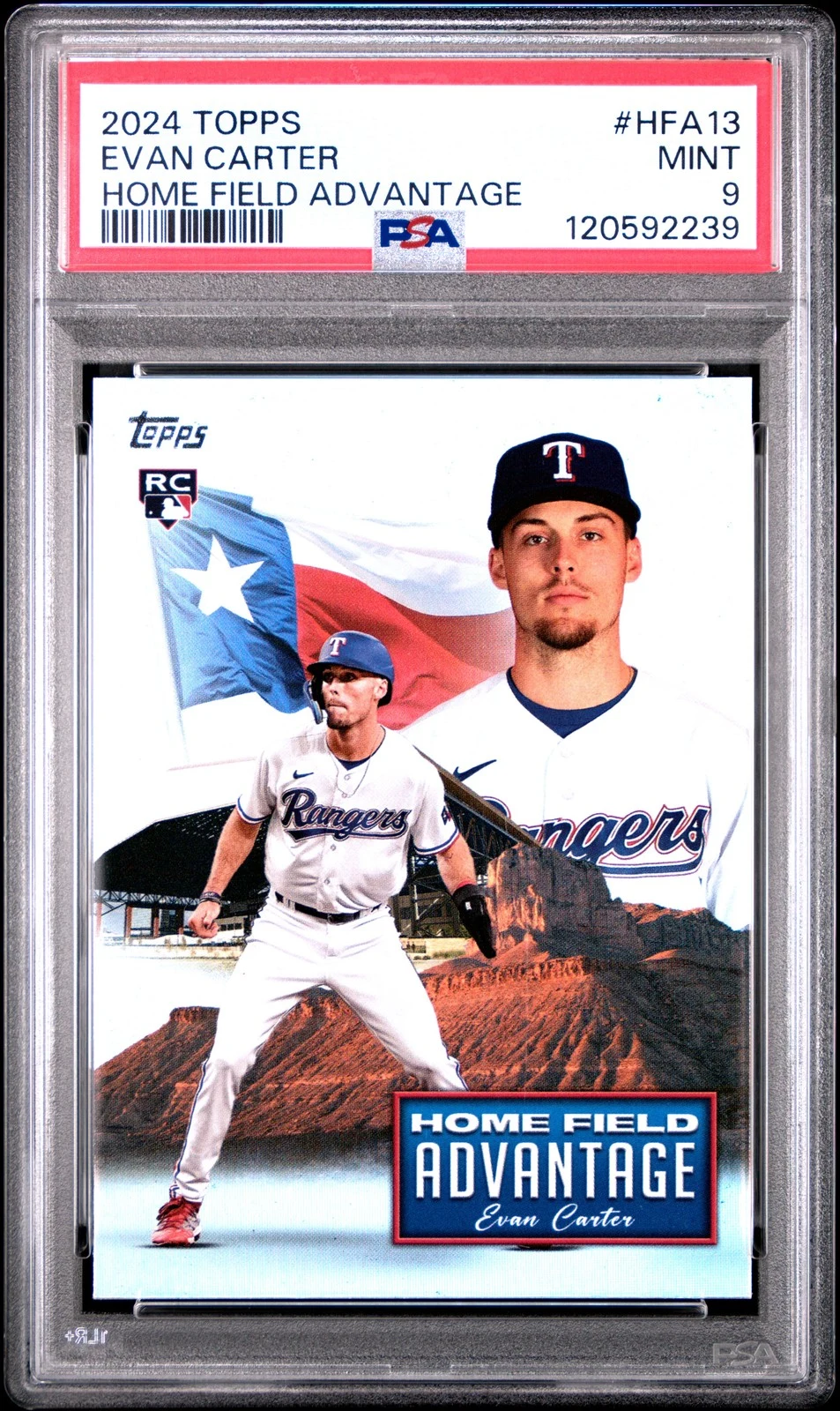 Evan Carter #HFA-13 2024 Topps Baseball Home Field Advantage front