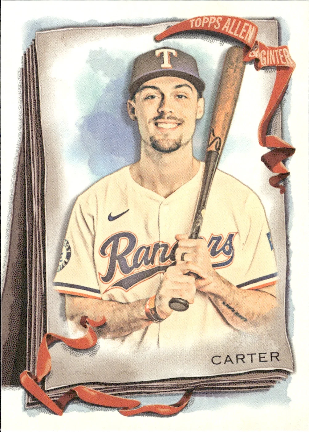 Evan Carter #207 2026 Topps Allen & Ginter trading card - Front