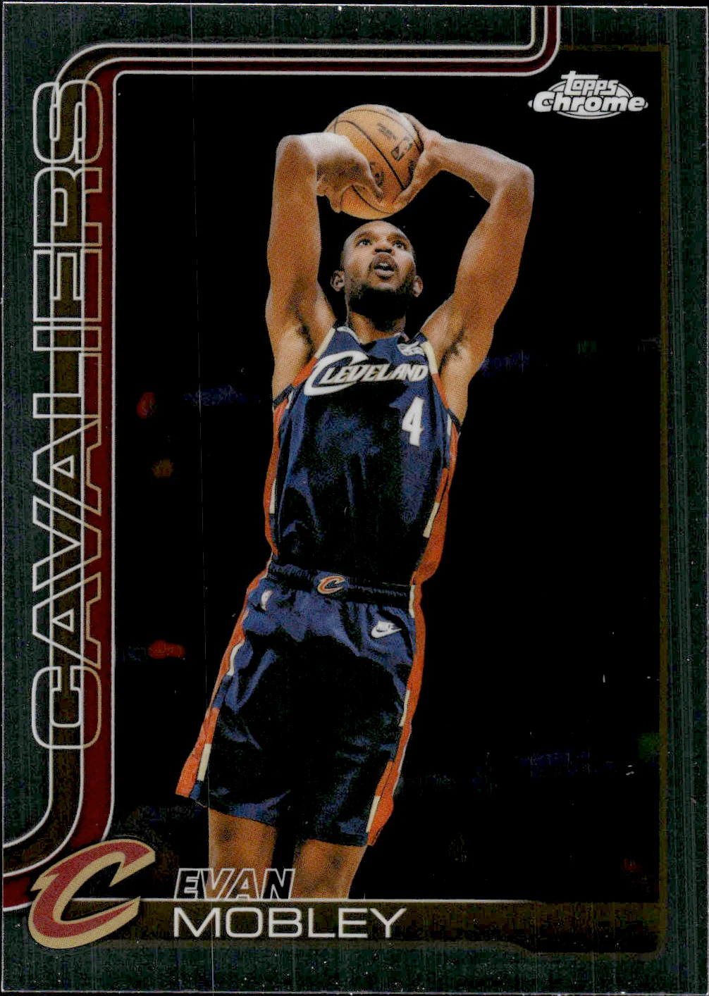 Evan Mobley #25 2025 Topps Chrome Update Basketball basketball card - Front