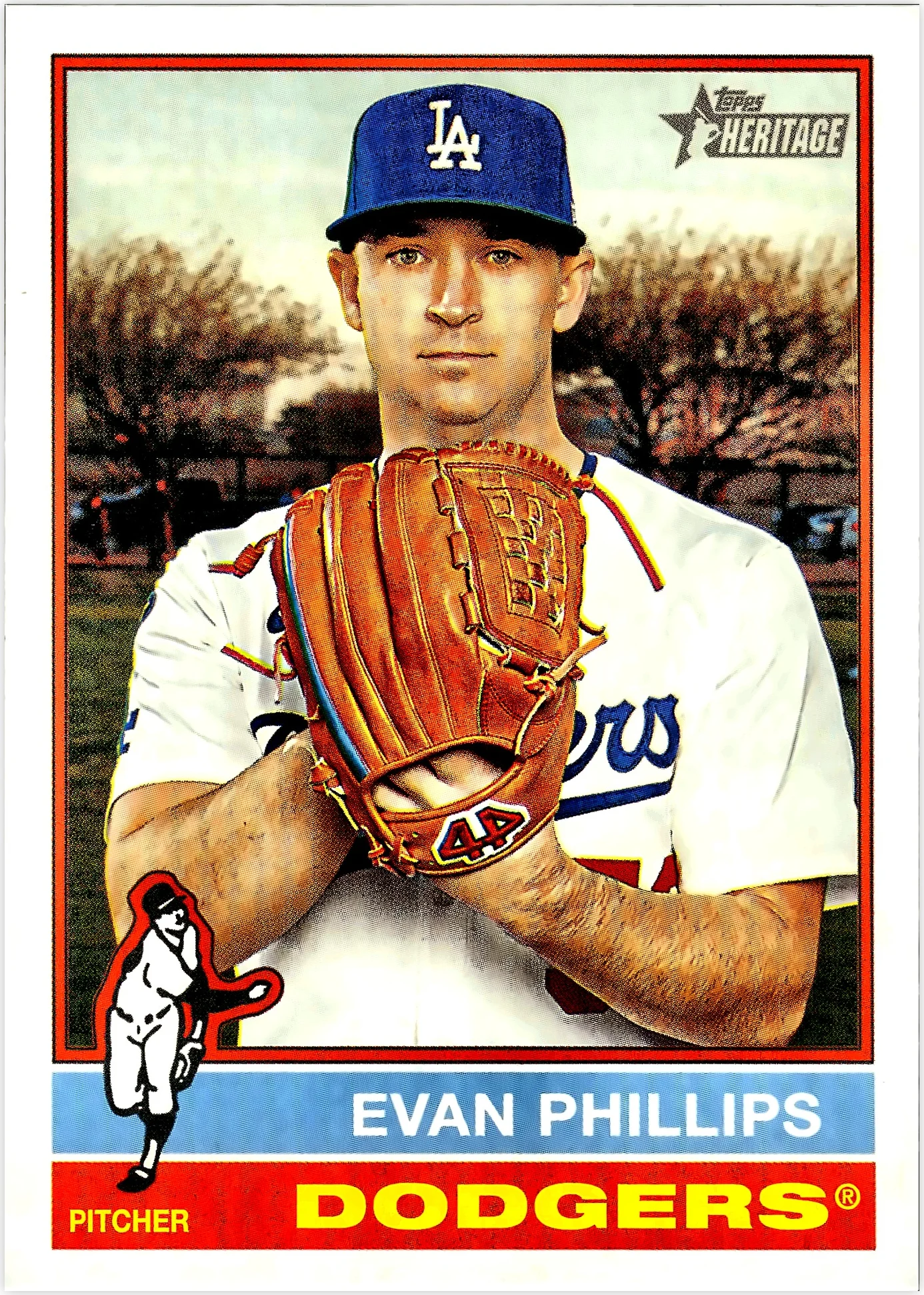 Evan Phillips 2025 Topps Heritage #513 baseball card - Front