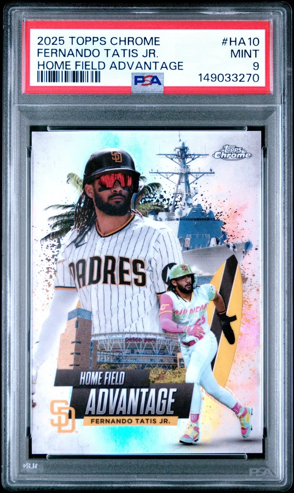 Fernando Tatis Jr. #HA-10 2025 Topps Chrome Baseball Home Field Advantage front