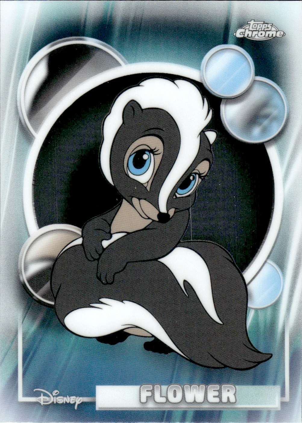 Flower #9 2026 Topps Chrome Disney trading card - Front