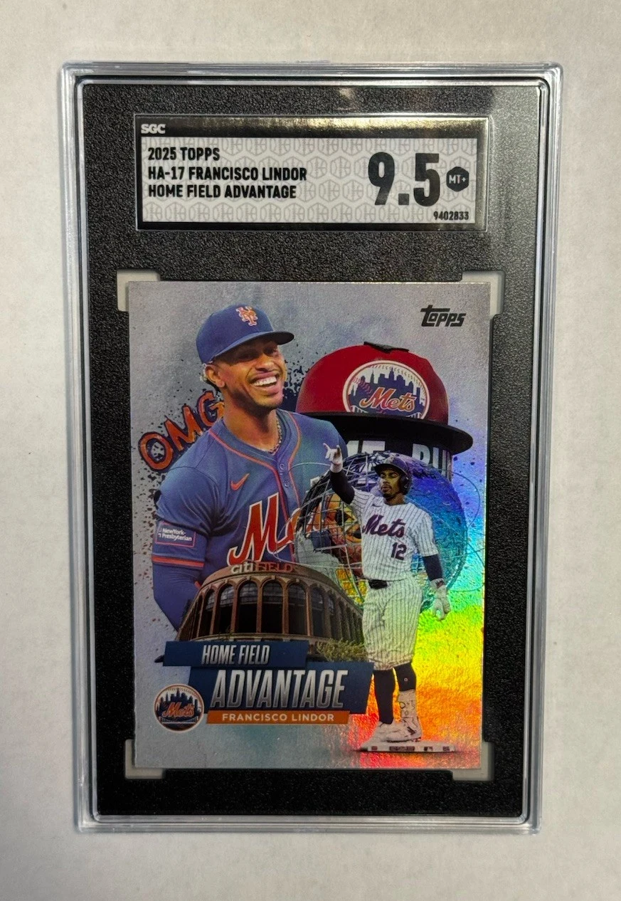 Francisco Lindor #HA-17 2025 Topps Series 1 Baseball - Celebration Series Home Field Advantage front
