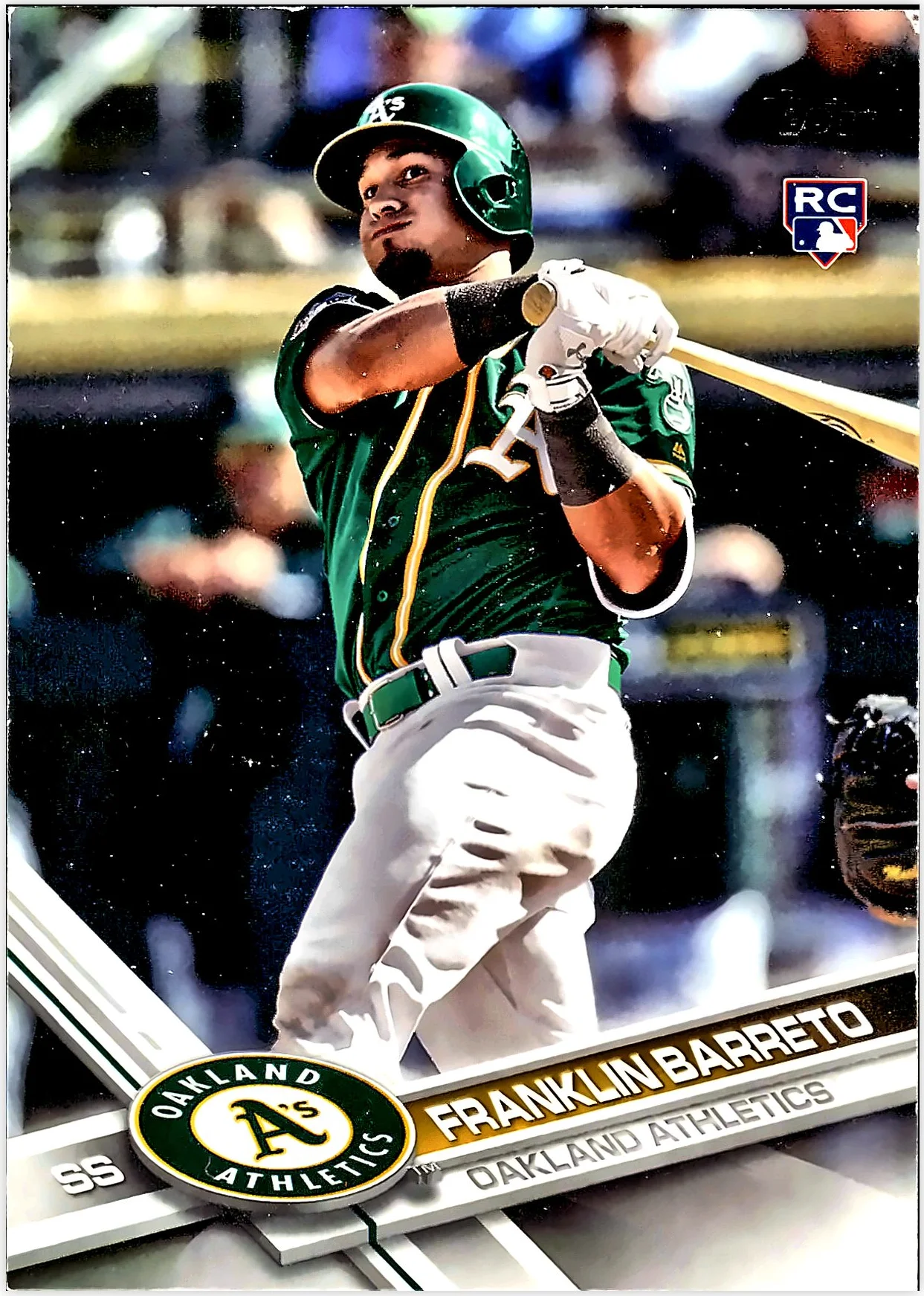 Franklin Barreto 2017 Topps Update #US279 baseball rookie card - Front