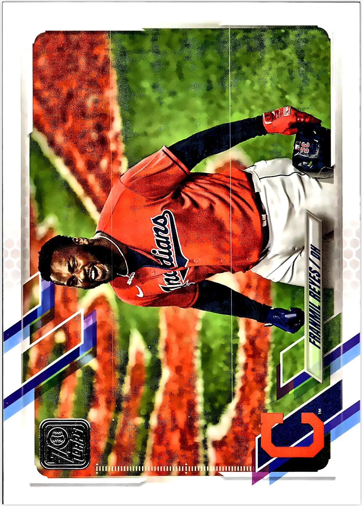 Franmil Reyes 2021 Topps #341 Royal Blue baseball card - Front