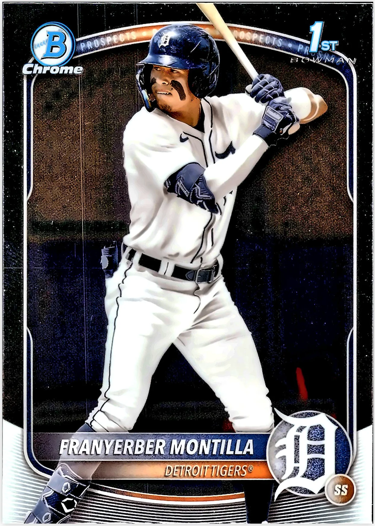 Franyerber Montilla 2025 Bowman #BCP-5 Chrome Prospects baseball card - Front