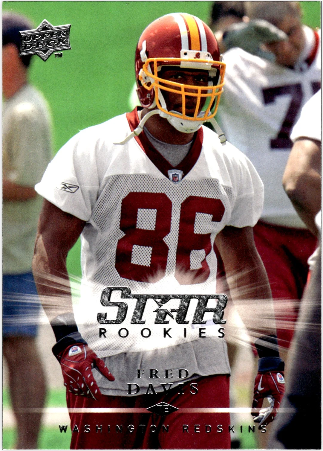 Fred Davis 2008 Upper Deck First Edition #212 football rookie card - Front