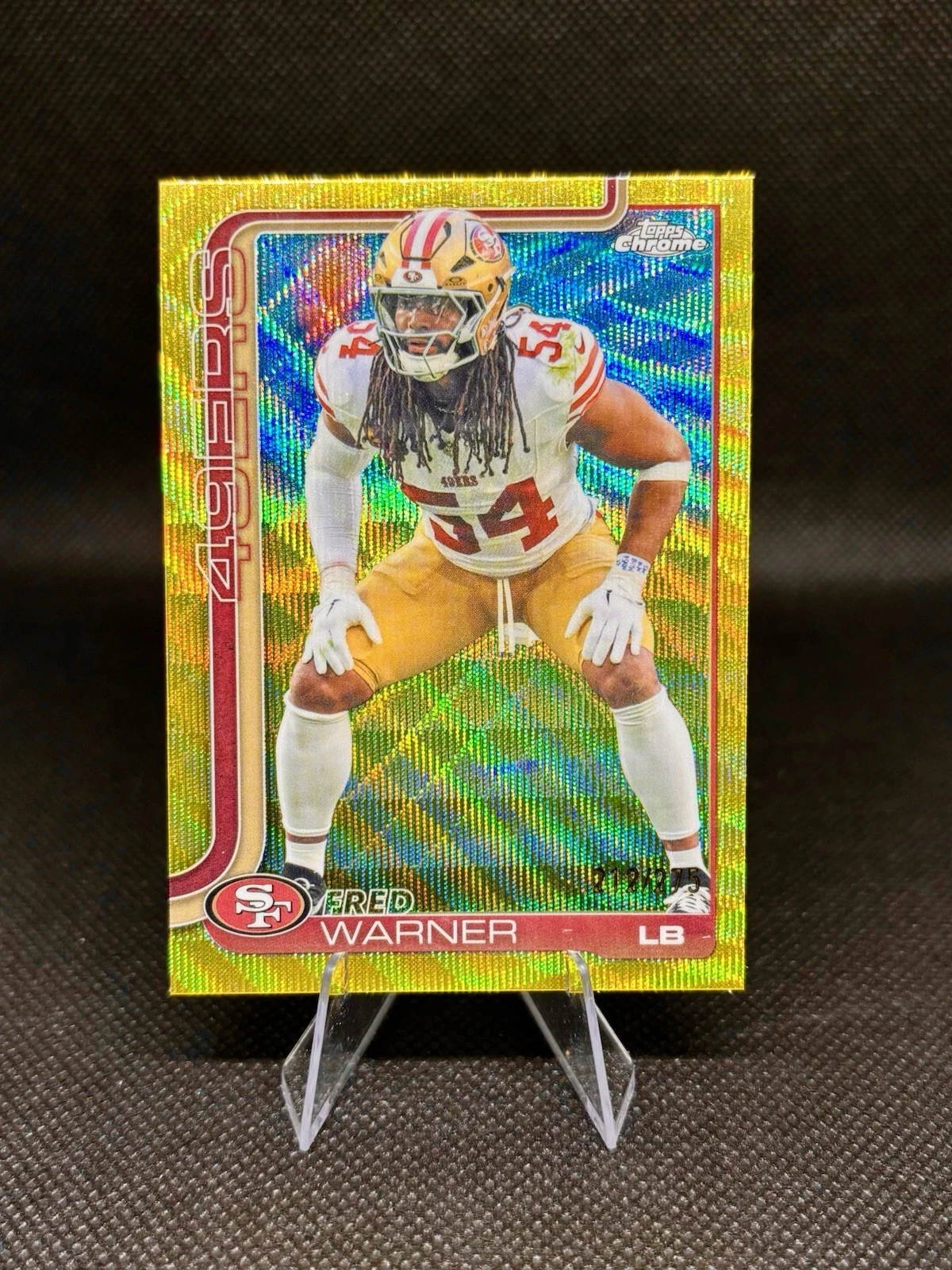 Fred Warner 2025 Topps Chrome Football card