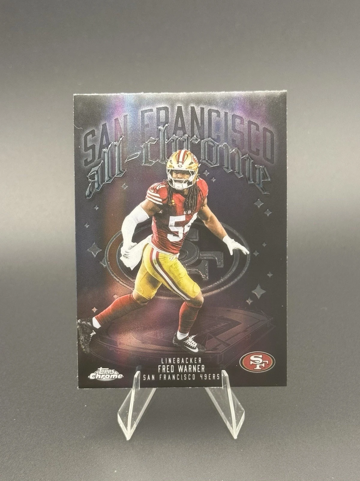 Fred Warner 2025 Topps Chrome Football card