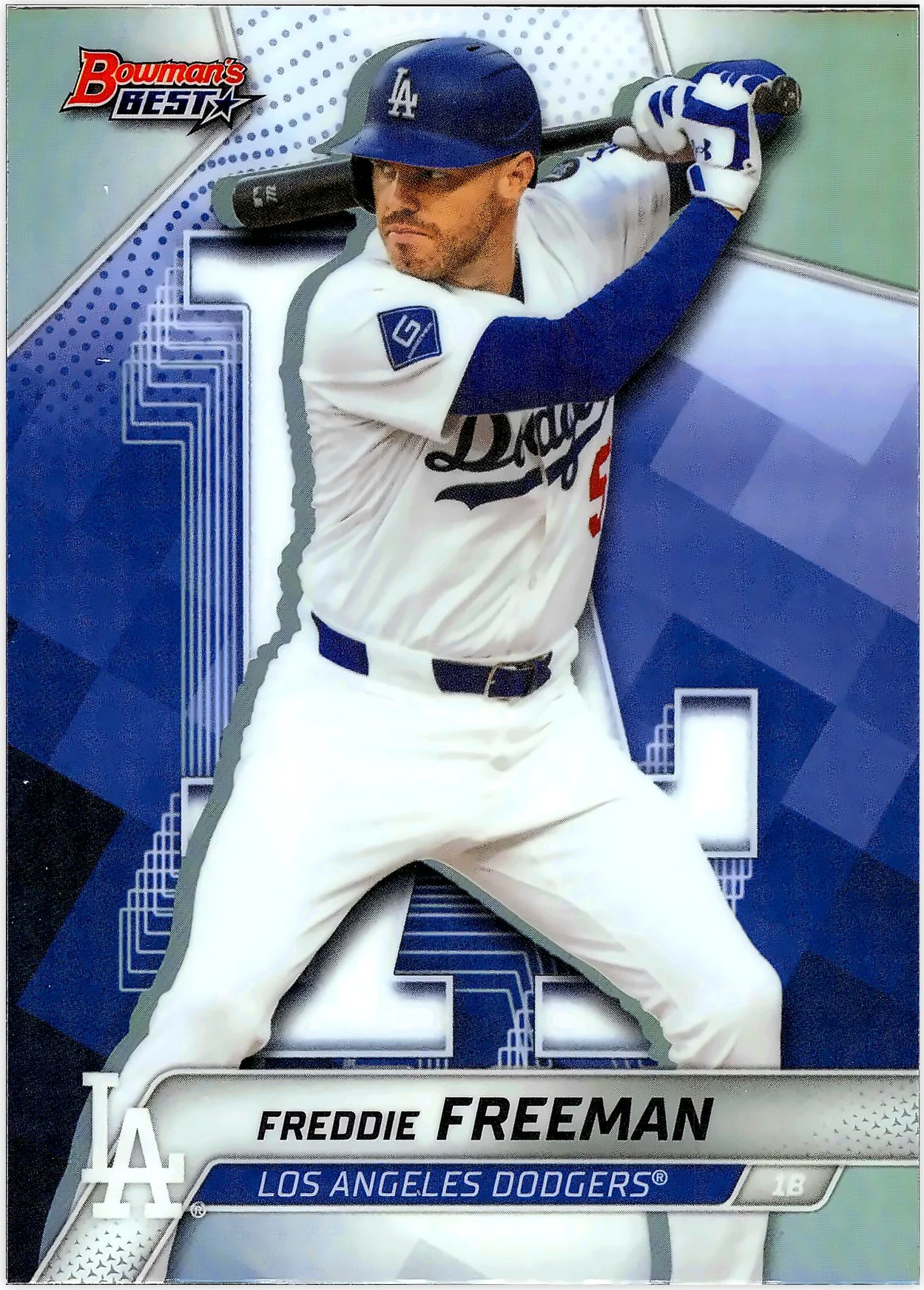 Freddie Freeman 2025 Bowman's Best #52 Refractors baseball card - Front