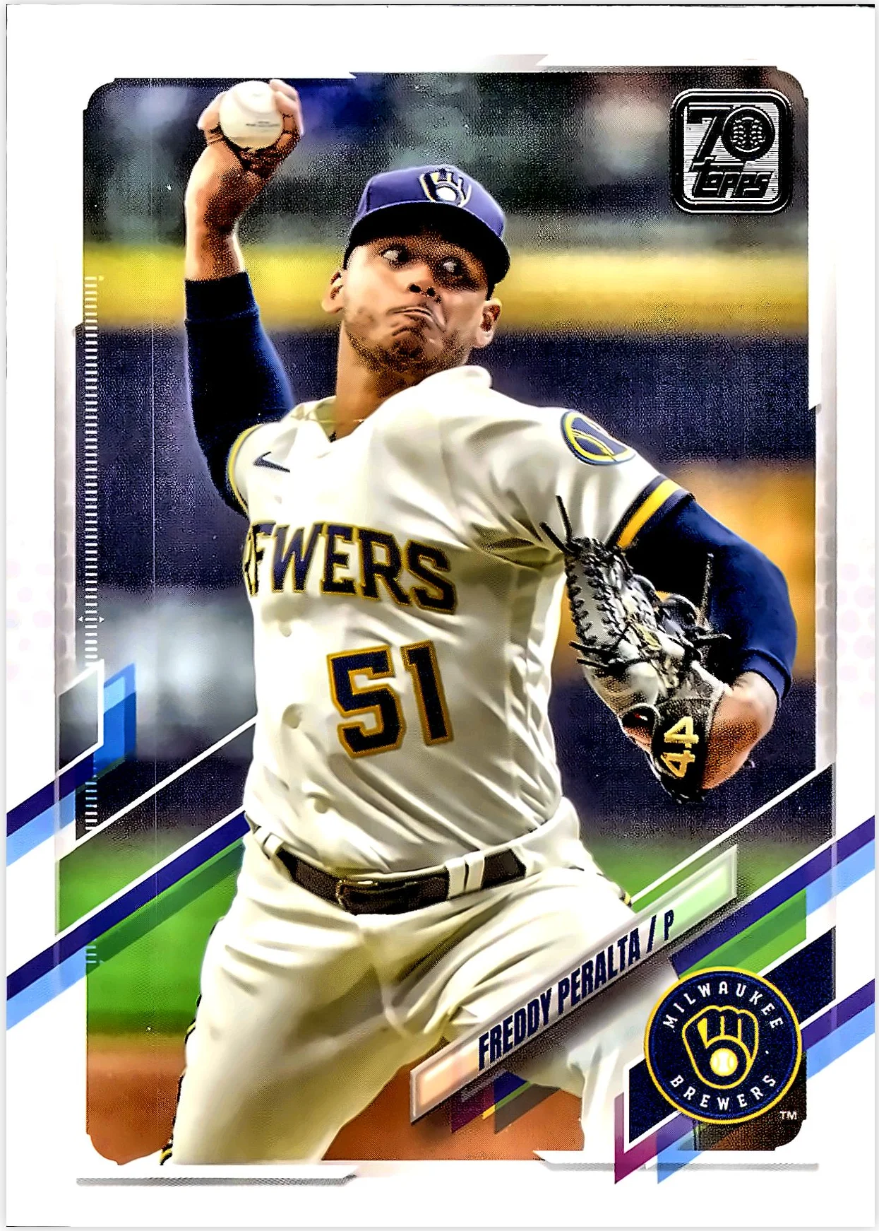 Freddy Peralta 2021 Topps Update #US165 baseball card - Front