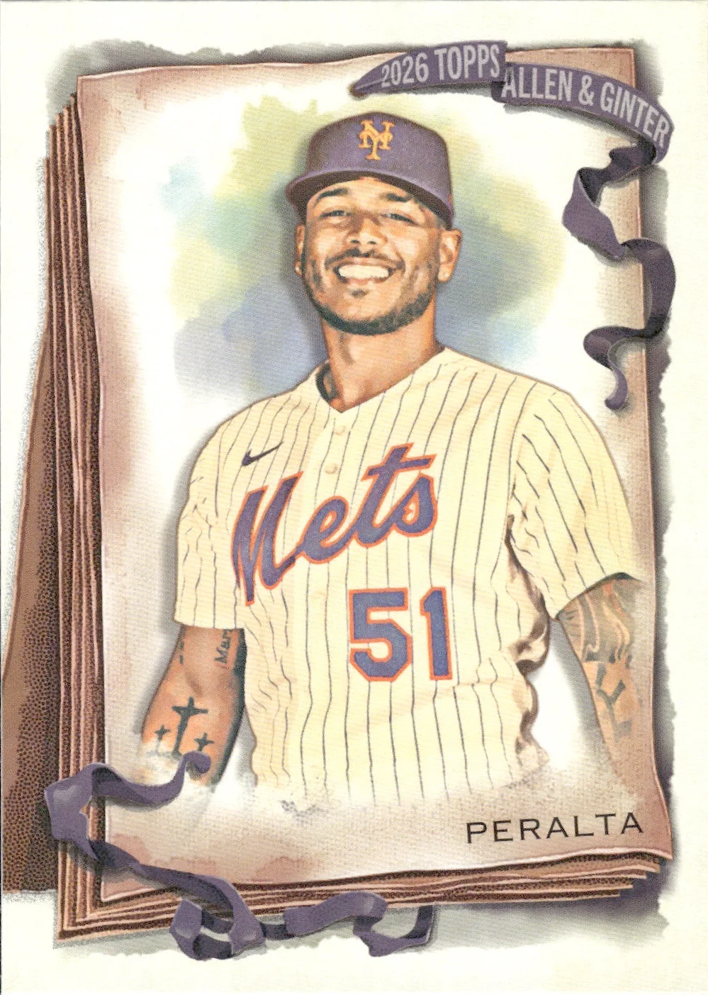 Freddy Peralta #186 2026 Topps Allen & Ginter trading card - Front
