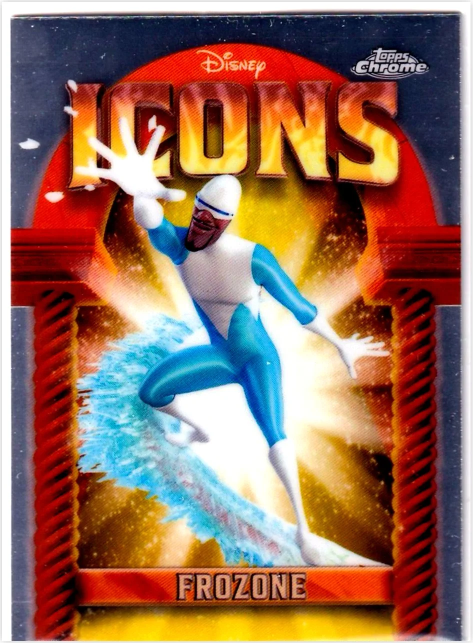 Frozone 2025 Topps Chrome Disney #DI-6 Disney Icons trading card - Front