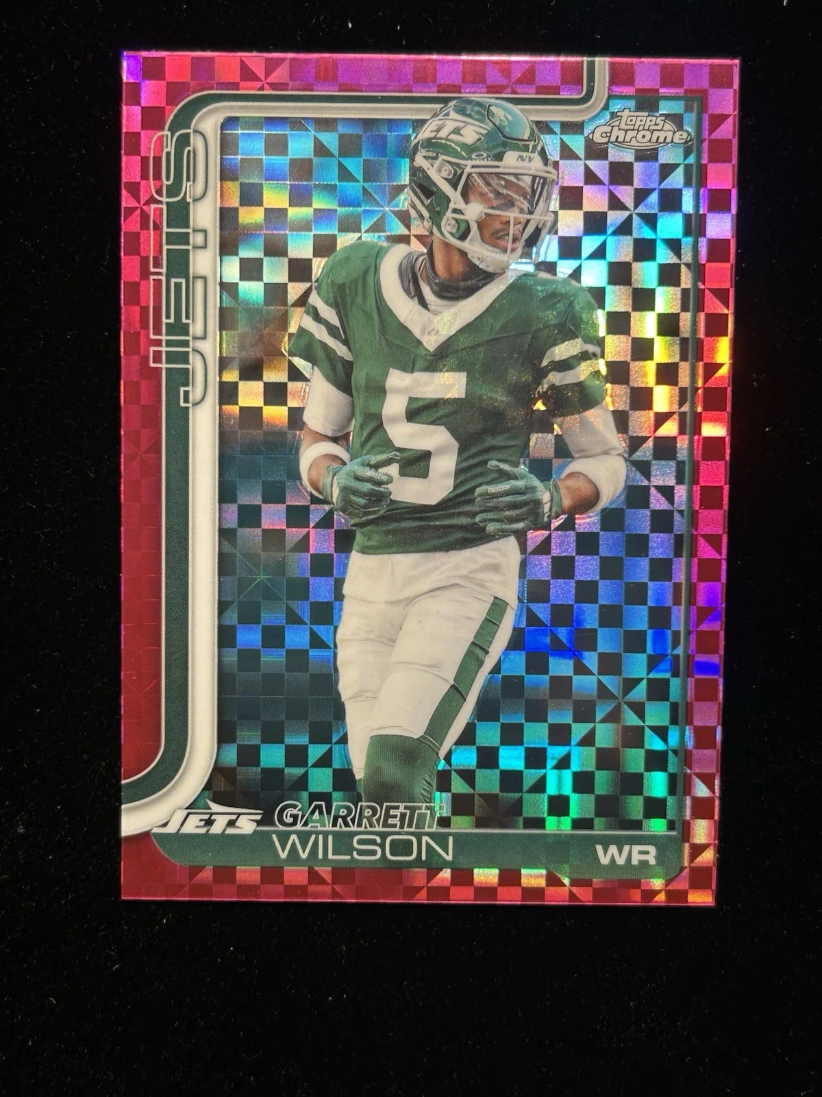 Garrett Wilson 2025 Topps Chrome Football card
