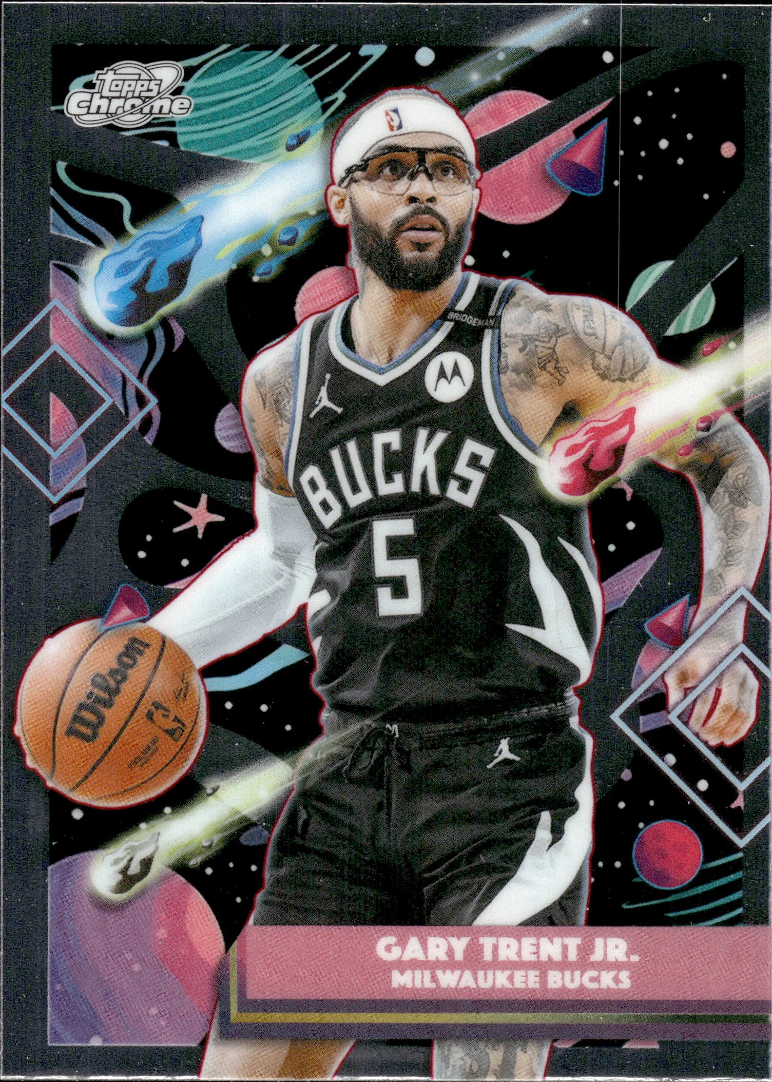 Gary Trent Jr. #56 2026 Topps Cosmic Chrome Basketball basketball card - Front