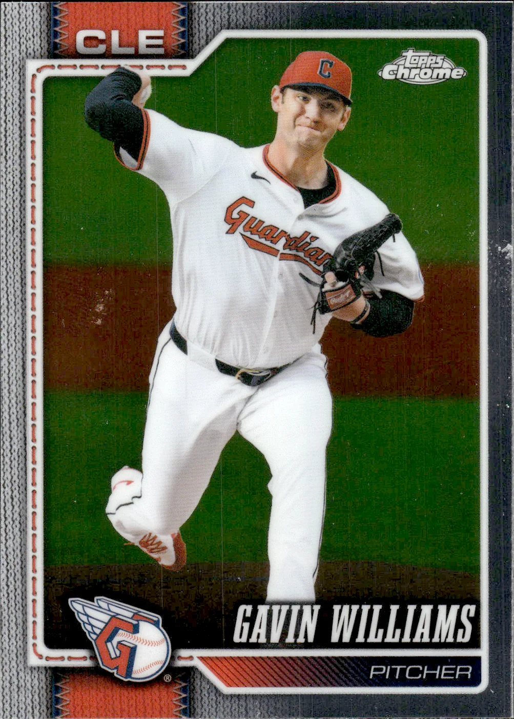 Gavin Williams #37 2026 Topps Chrome Baseball baseball card - Front