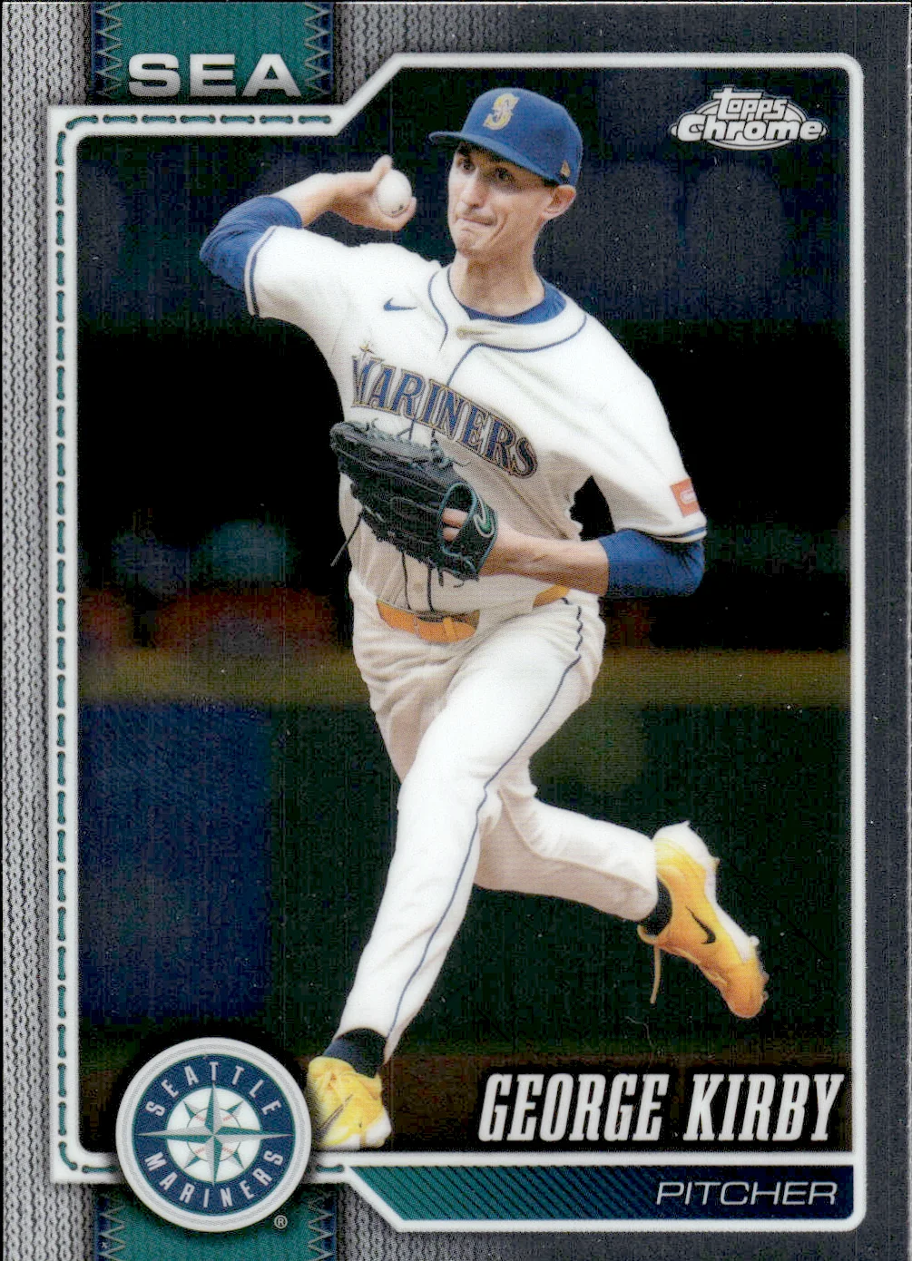 George Kirby #216 2026 Topps Chrome Baseball baseball card - Front