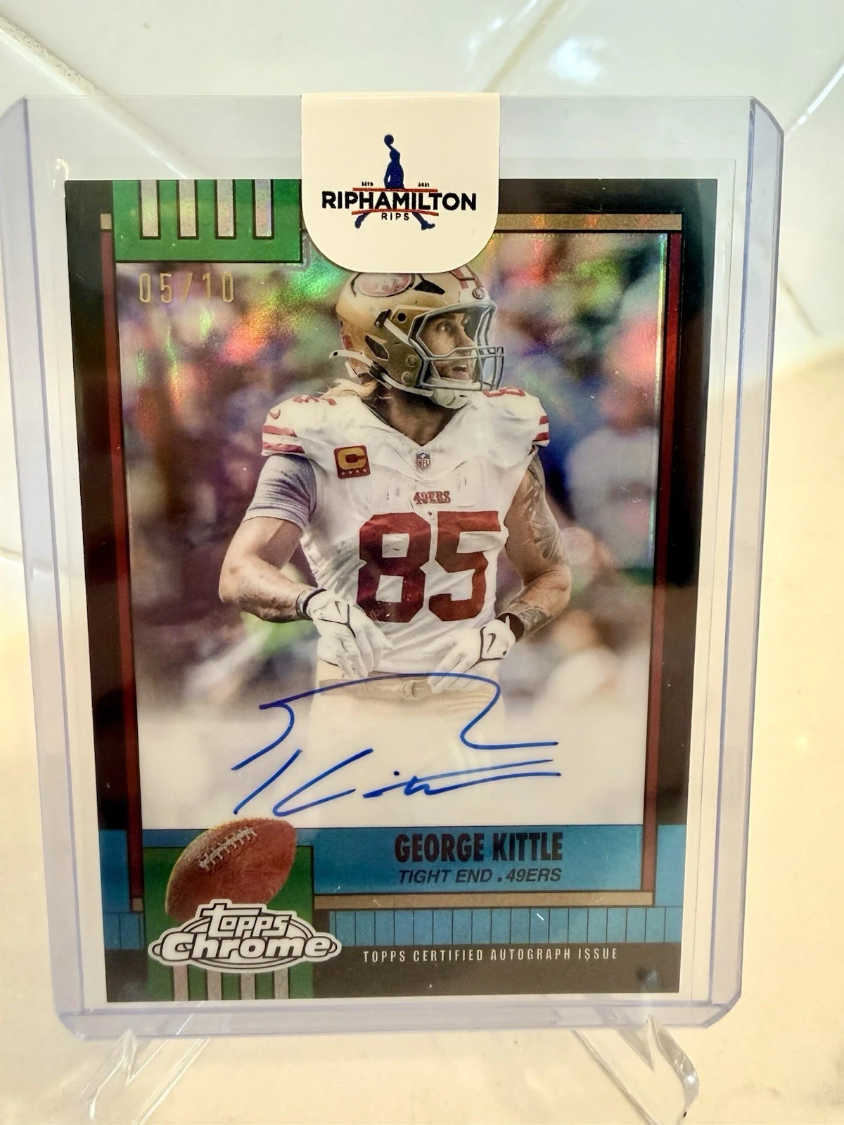 George Kittle 2025 Topps Chrome Football card