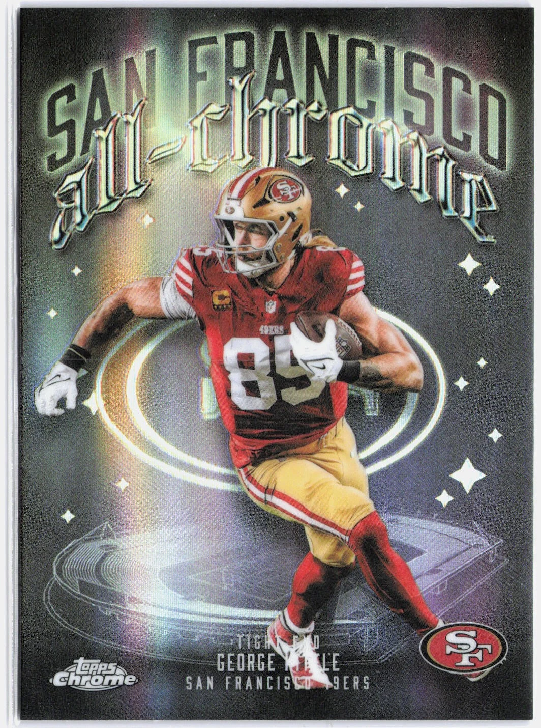 George Kittle 2025 Topps Chrome Football card