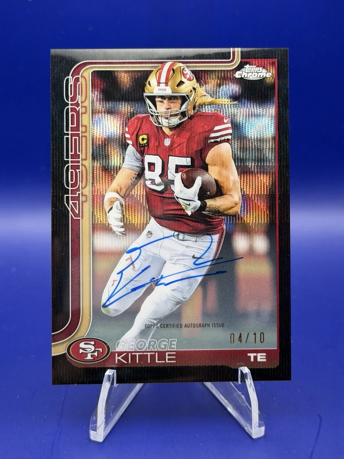George Kittle 2025 Topps Chrome Football card