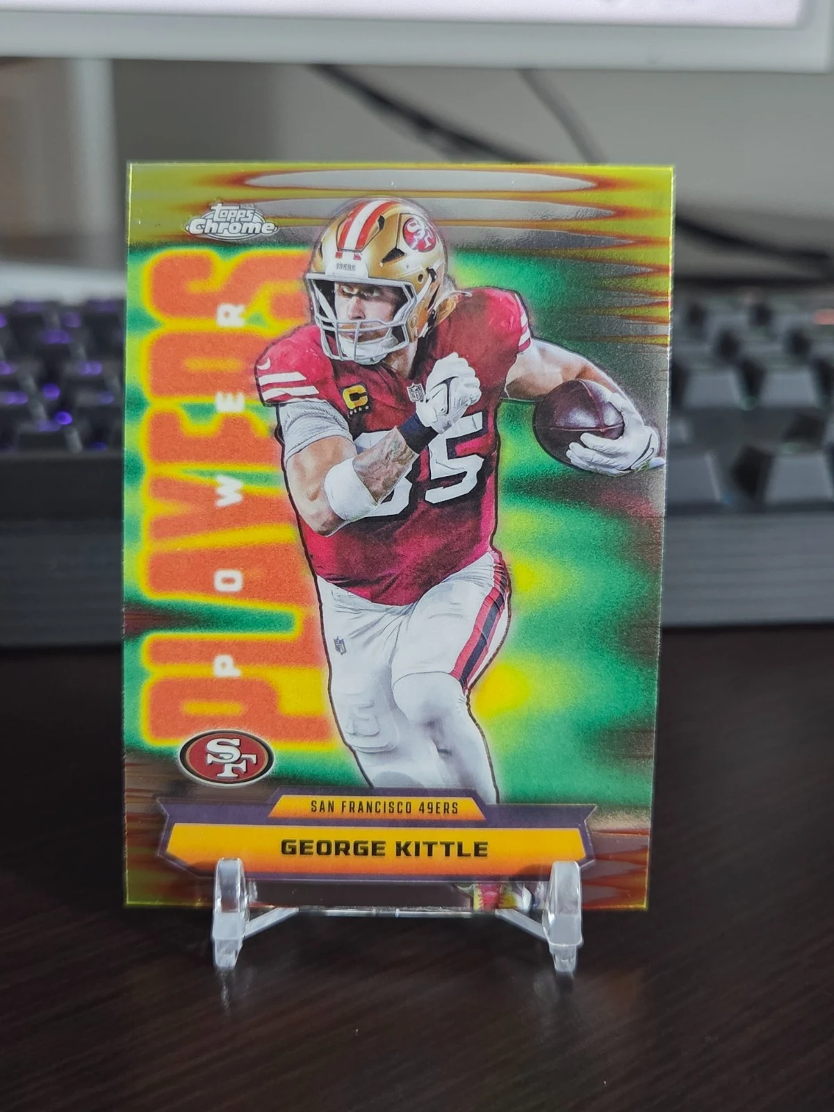 George Kittle 2025 Topps Chrome Football card