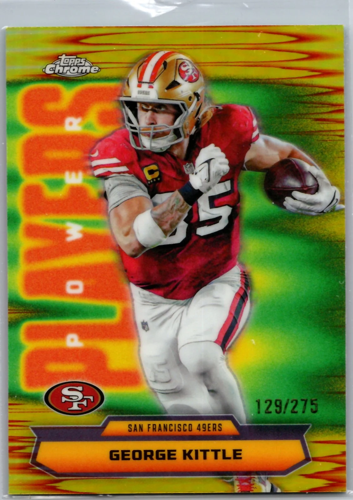 George Kittle 2025 Topps Chrome Football card