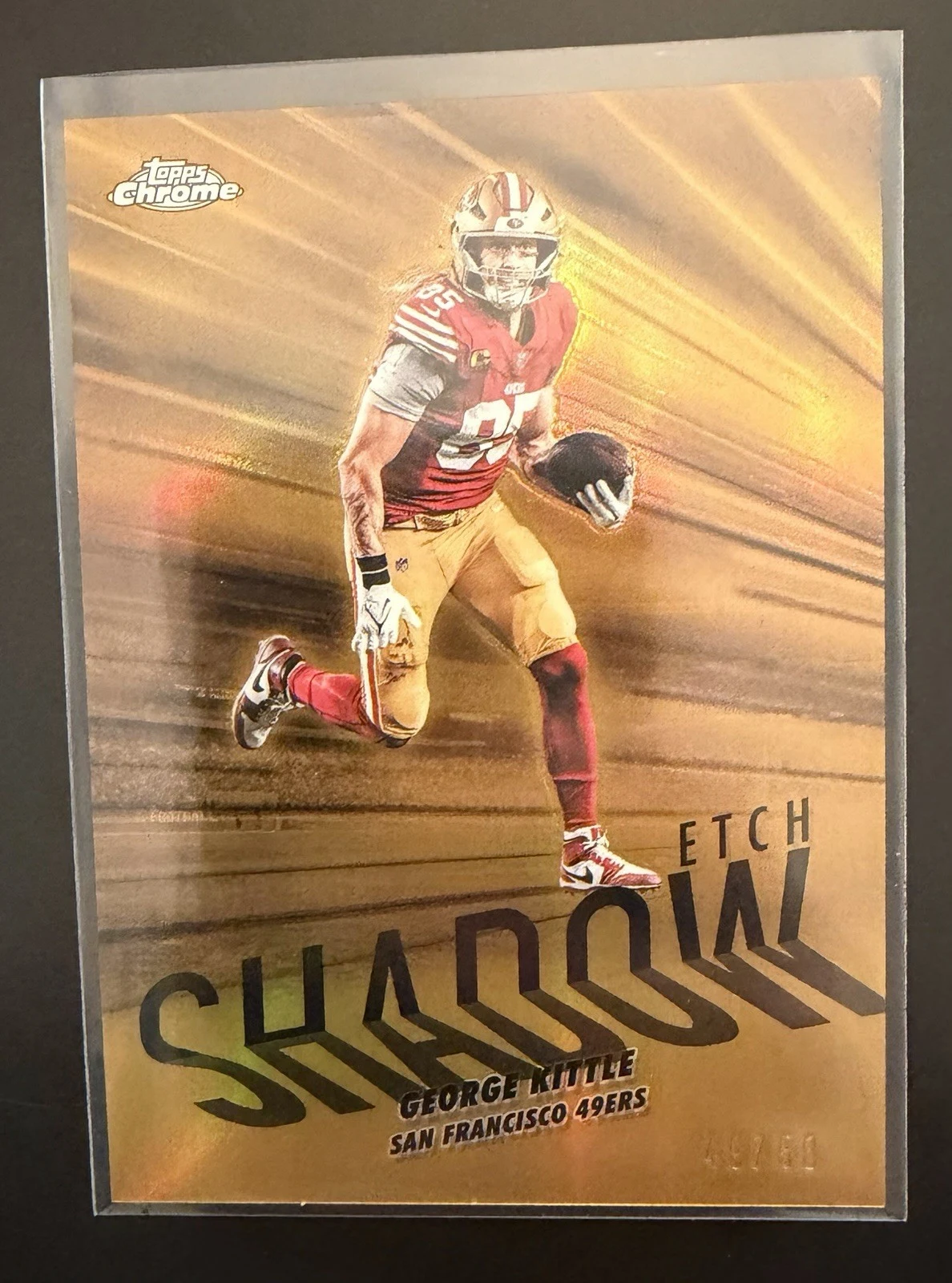 George Kittle 2025 Topps Chrome Football card
