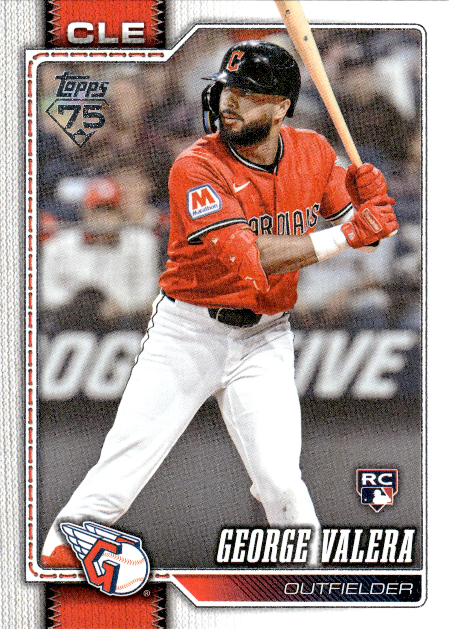 George Valera #603 Rookie Card 2026 Topps Series 2 Baseball baseball rookie card - Front