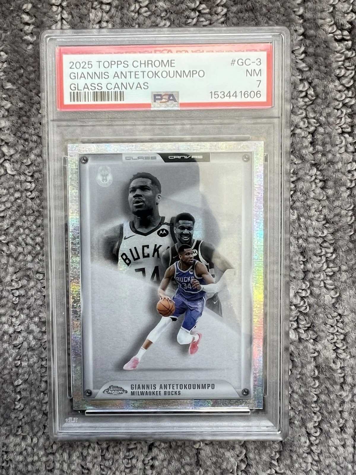 Giannis Antetokounmpo 2025 Topps Chrome Basketball card