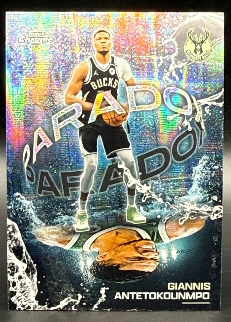 Giannis Antetokounmpo 2025 Topps Chrome Basketball card