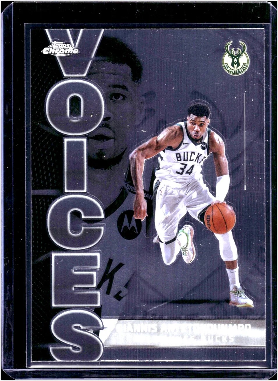 Giannis Antetokounmpo 2025-26 Topps Chrome #VS-2 Voices basketball card - Front