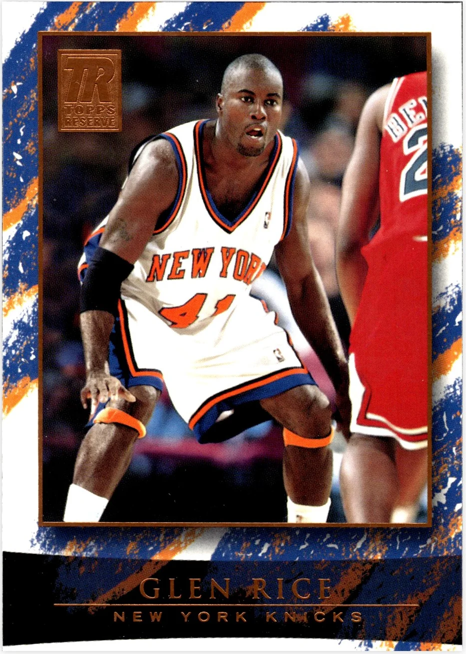 Glen Rice 2000-01 Topps Reserve #48 basketball card - Front