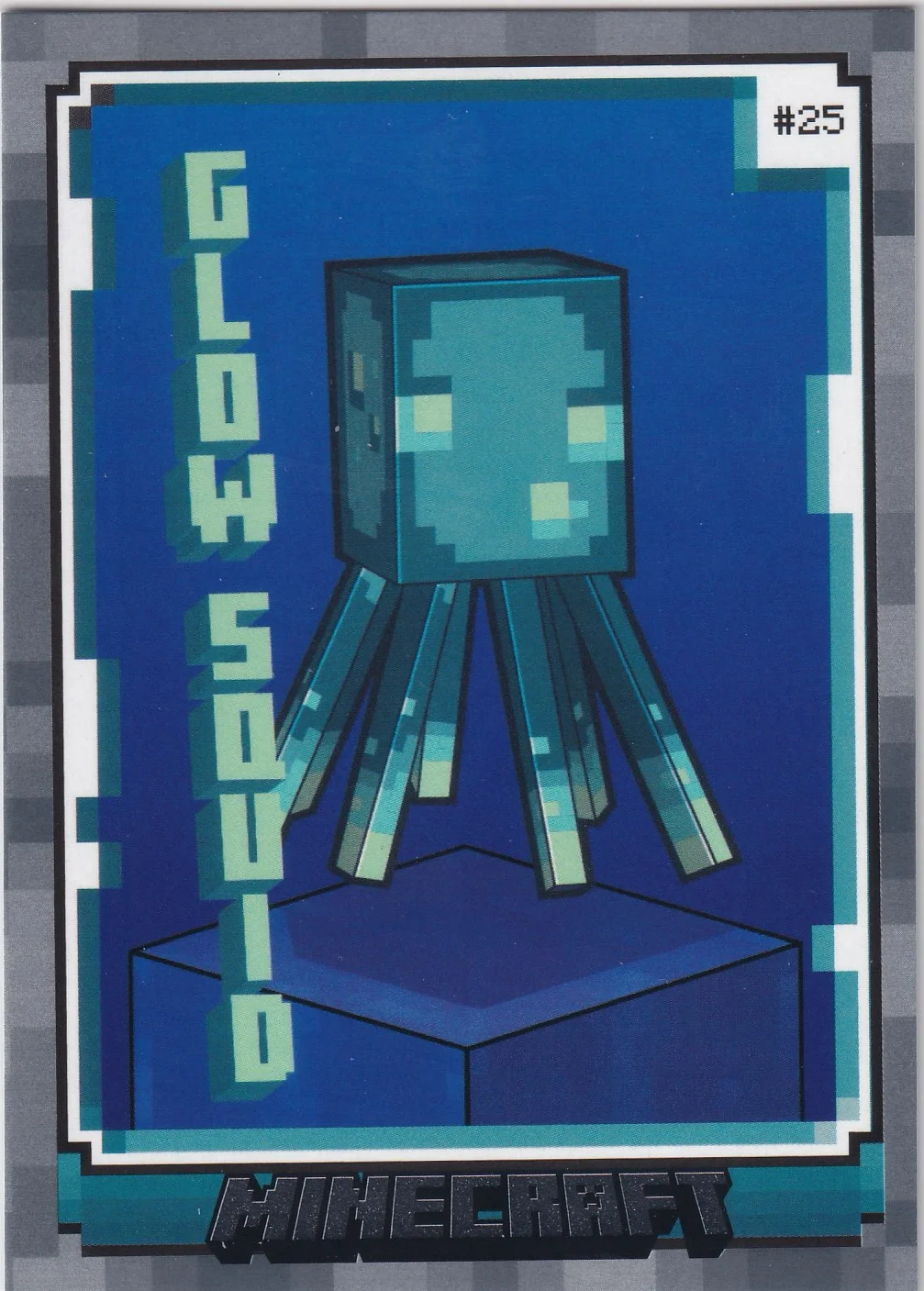 Glow Squid 2024 Minecraft #25 Character trading card - Front