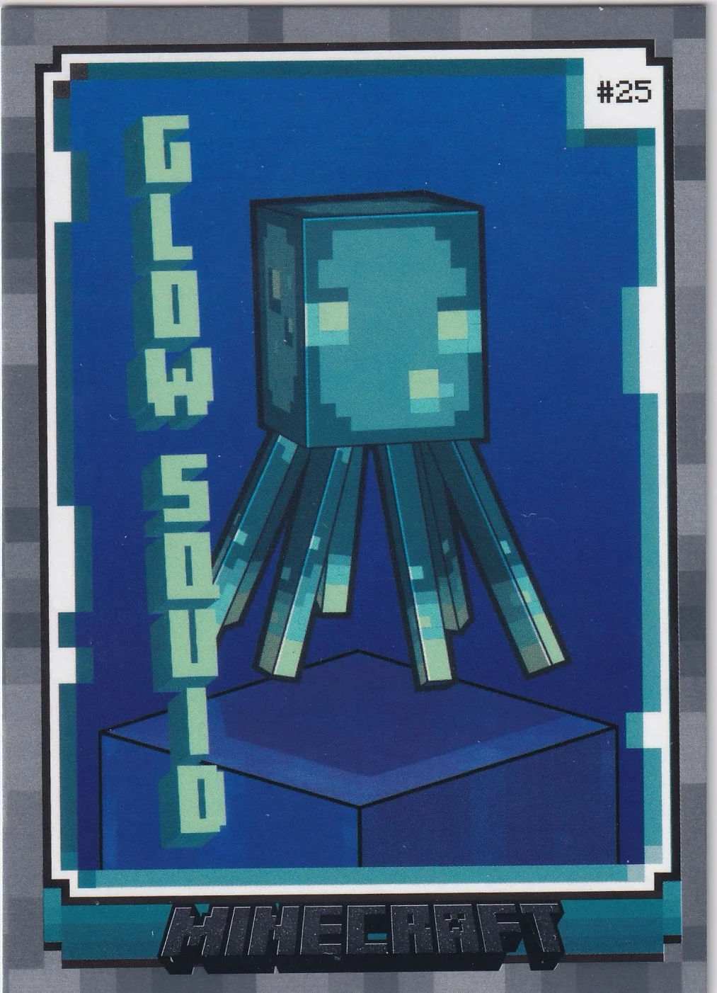 Glow Squid 2024 Panini Minecraft #25 trading card - Front