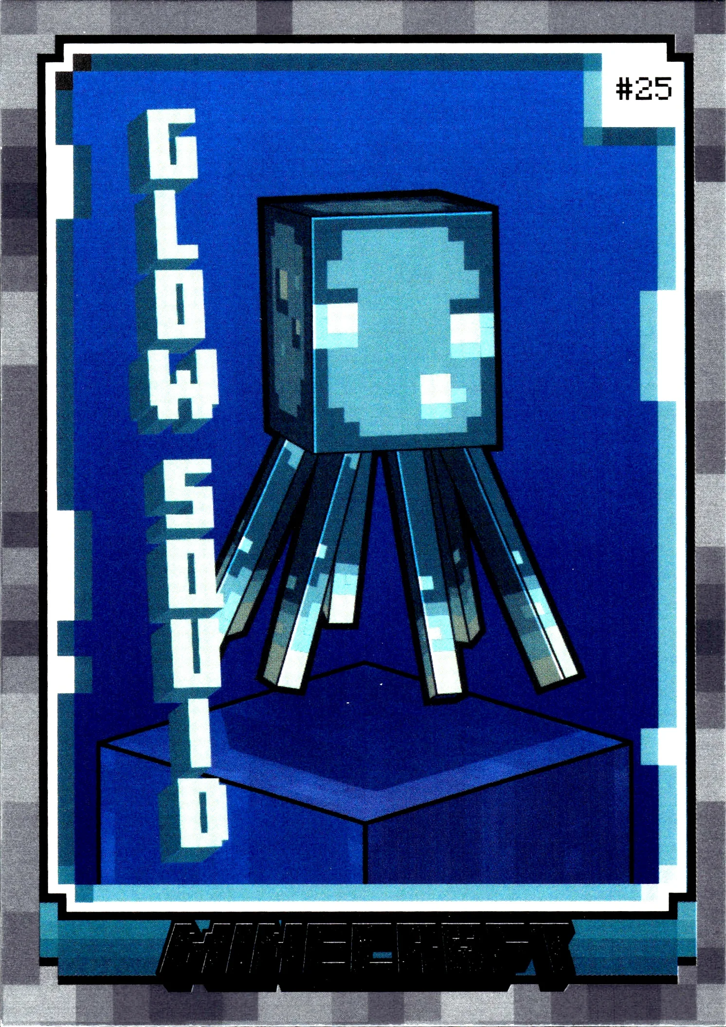 Glow Squid 2024 Panini Minecraft #25 Stone trading card - Front
