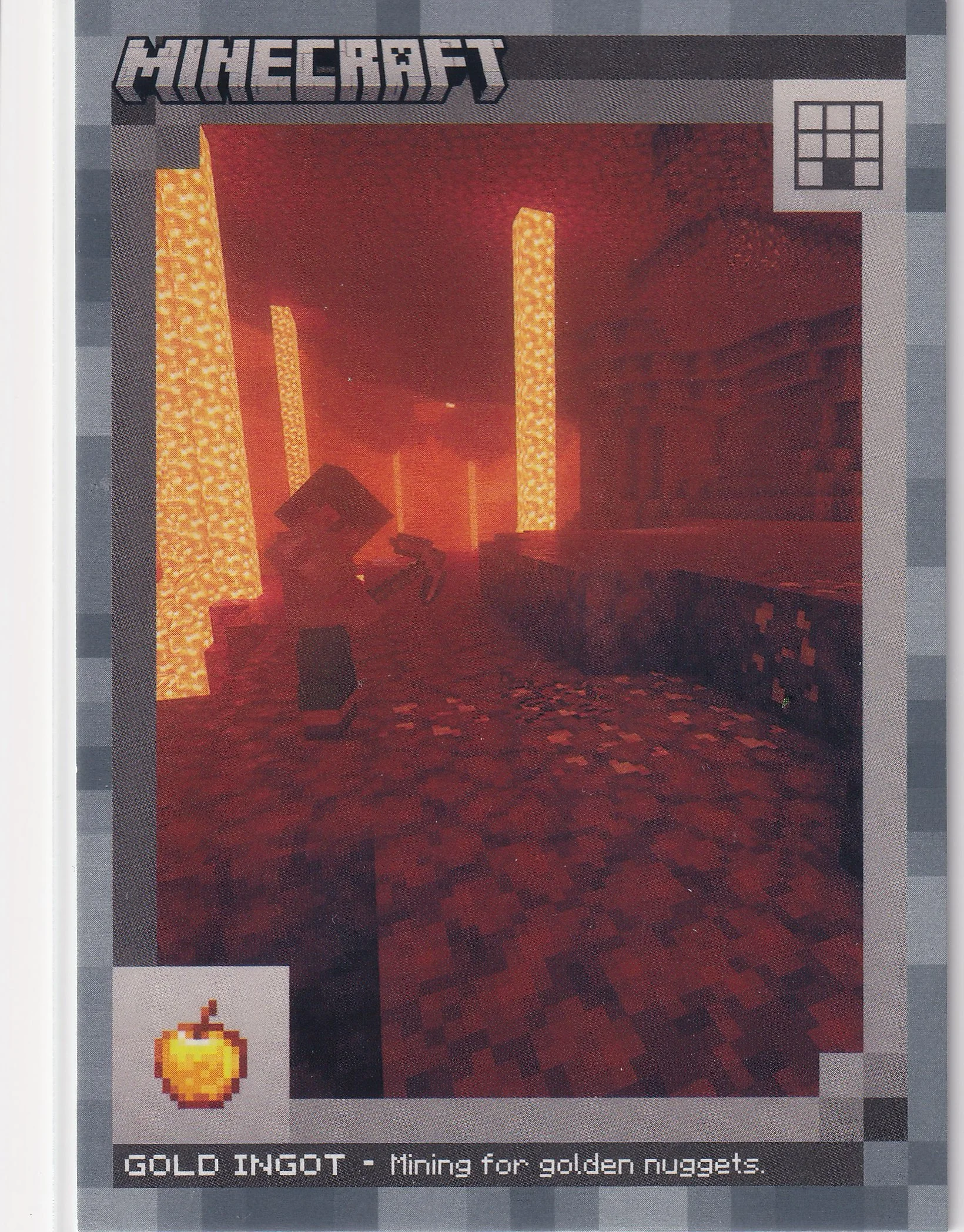 Gold Ingot 2024 Minecraft #98 Stone trading card - Front