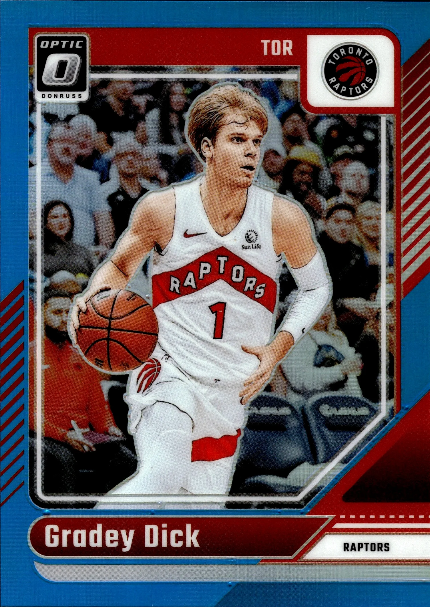 Gradey Dick 2024-25 Donruss Optic #184 Aqua basketball card - Front
