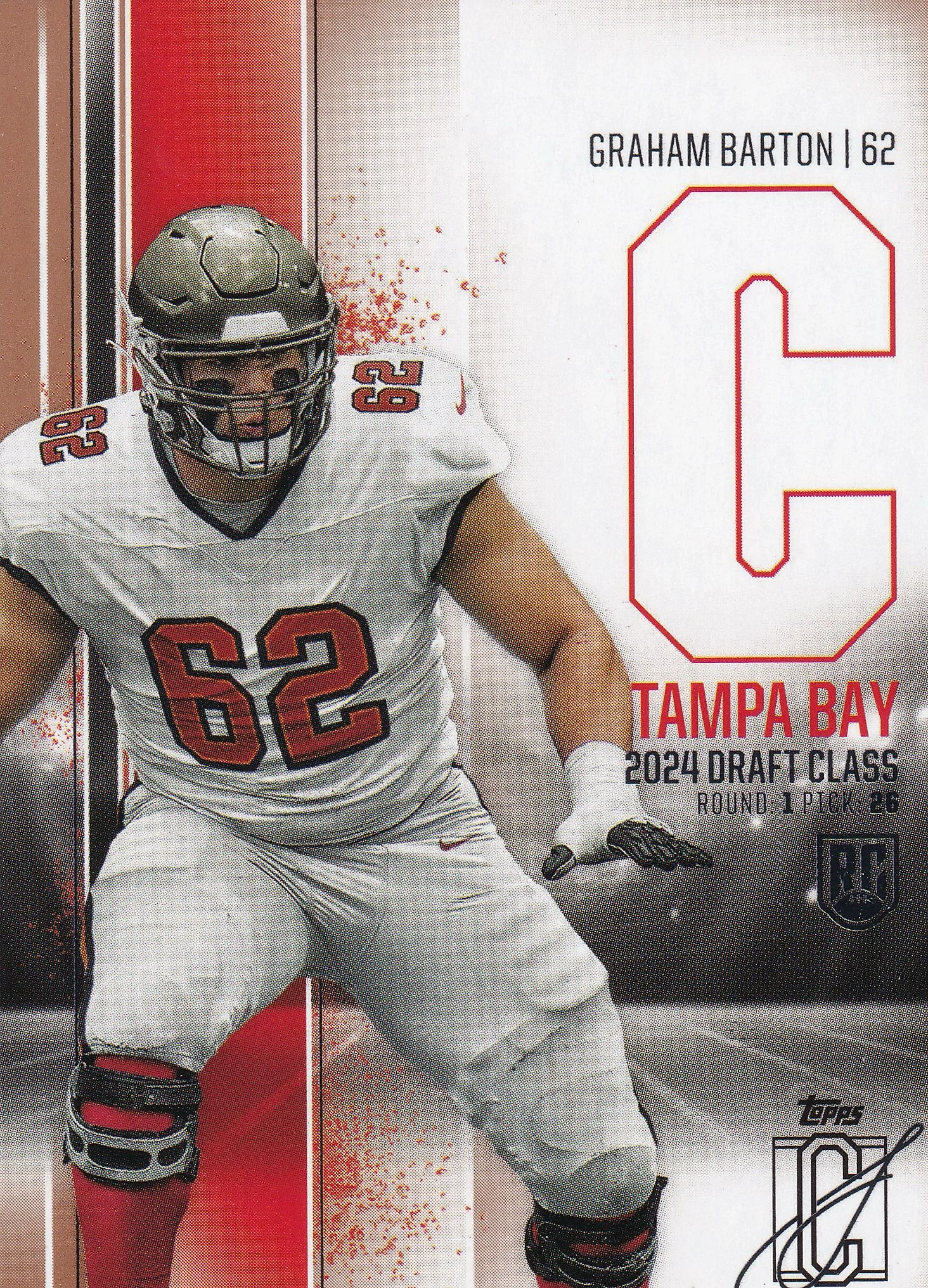 Graham Barton 2024 Topps Signature Series #185 Rookie football rookie card - Front