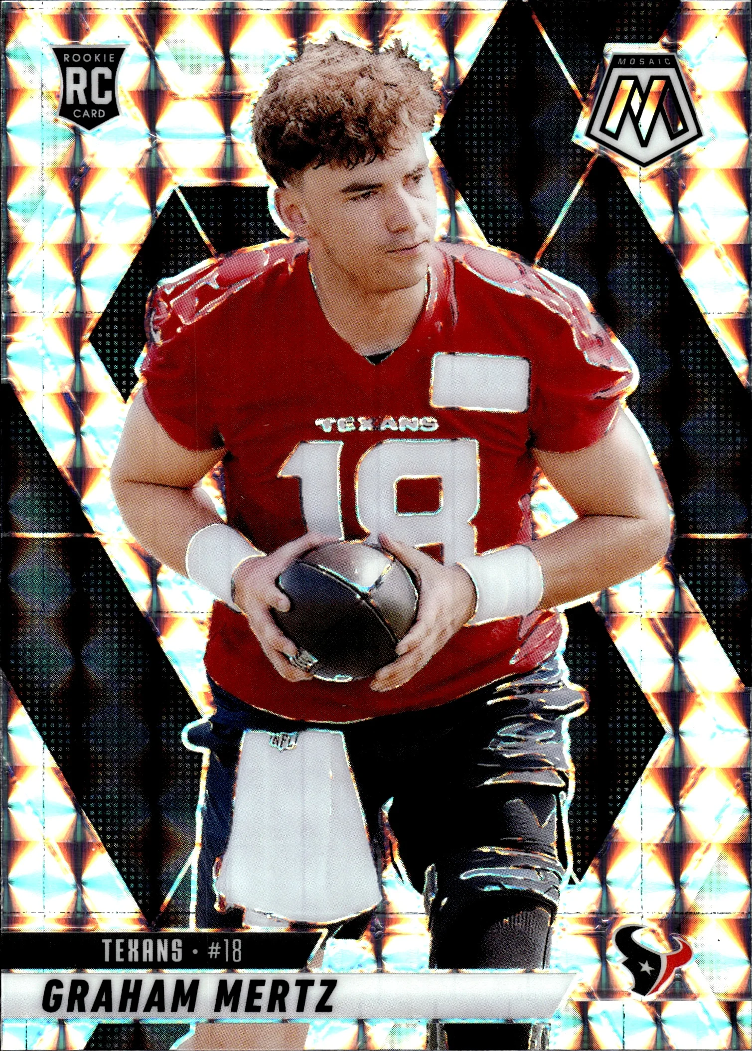 Graham Mertz 2025 Panini Mosaic #392 Silver football rookie card - Front