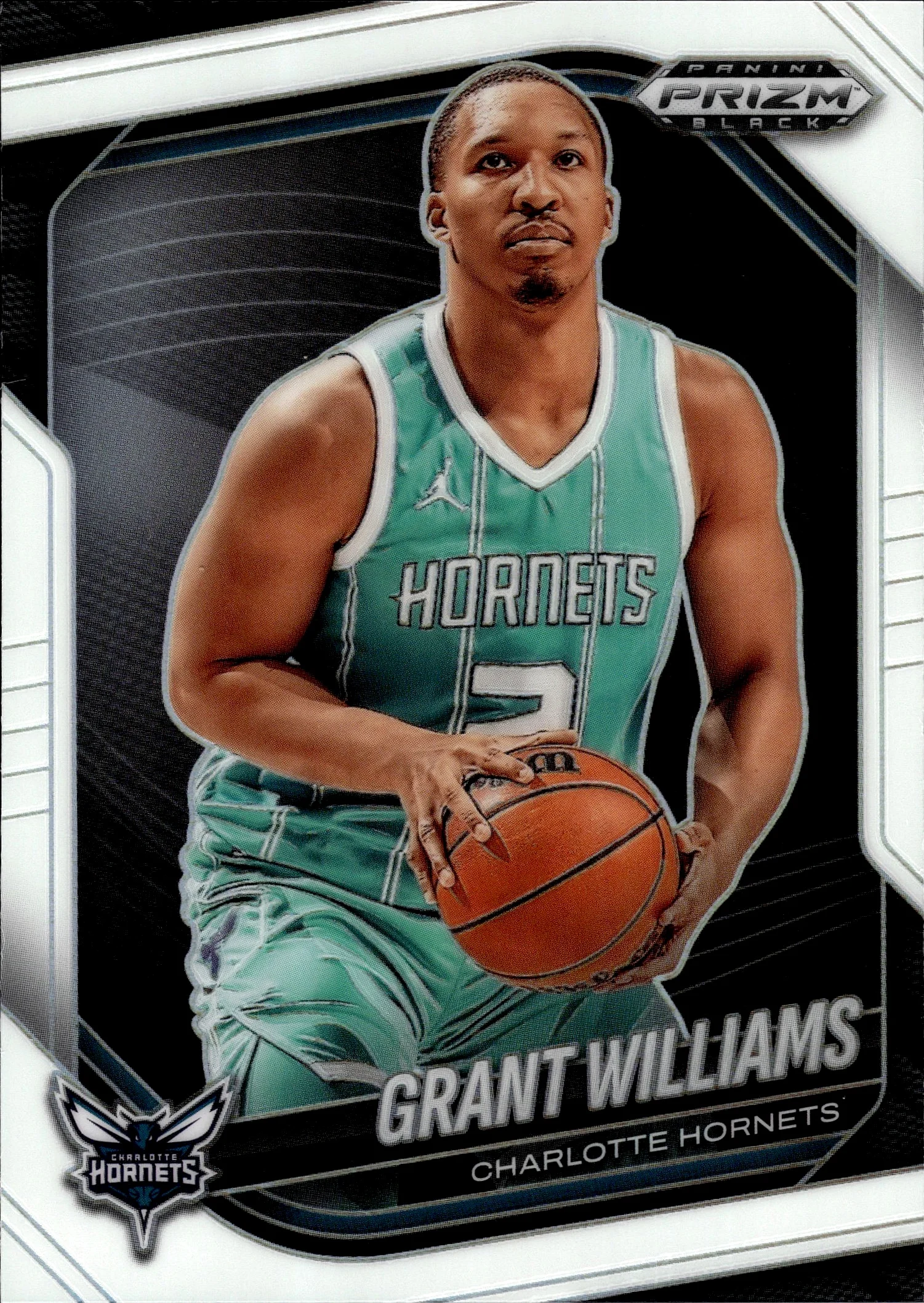 Grant Williams 2024-25 Panini Prizm Black #231 White basketball card - Front