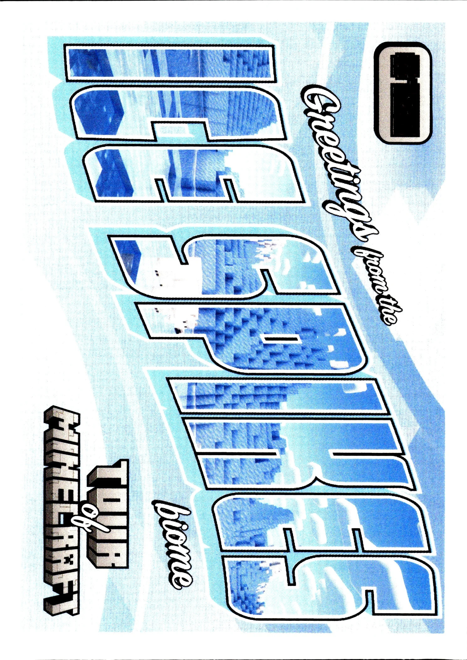 Greetings from the Ice Spikes Biome 2025 2024 Panini Minecraft #180 trading card - Front