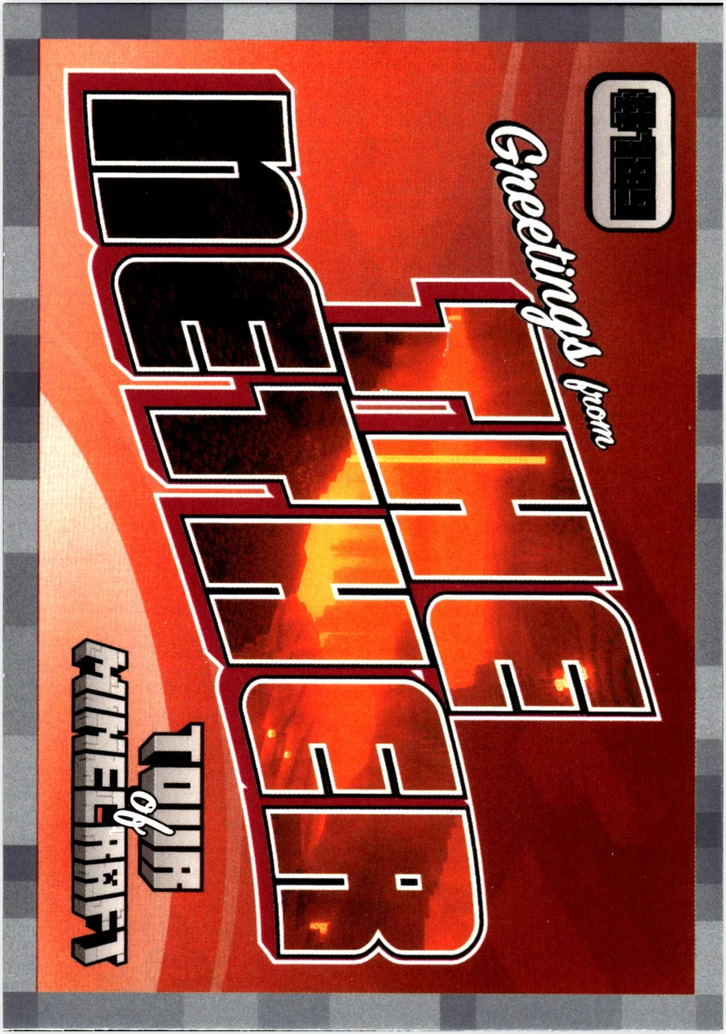 Greetings from the Nether 2024 Panini Minecraft #189 Stone trading card - Front