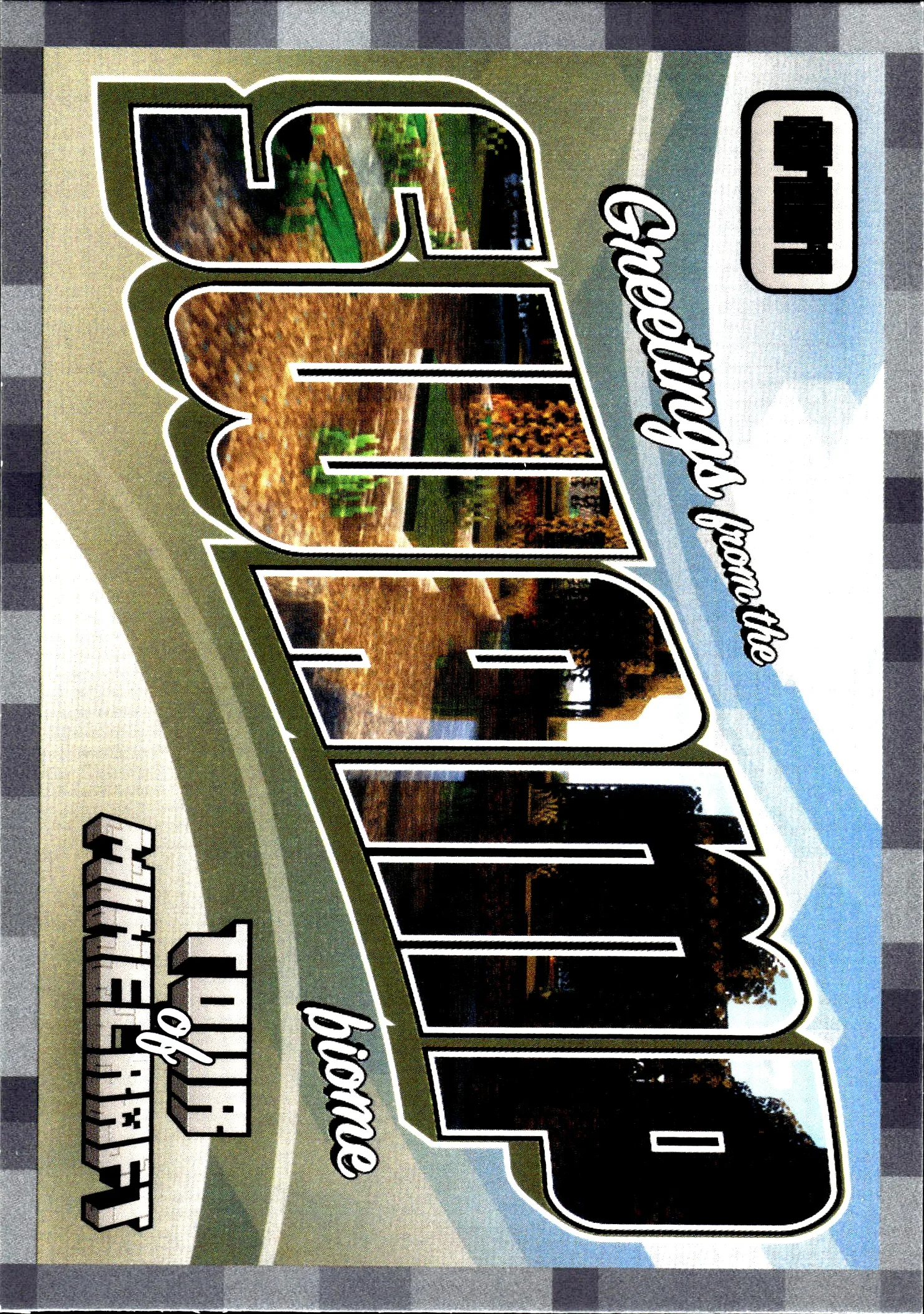 Greetings from the Swamp Biome 2025 2024 Panini Minecraft #181 Stone trading card - Front