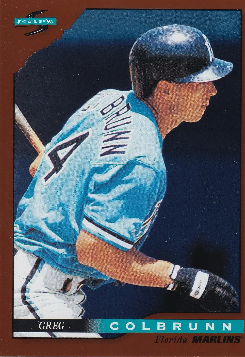 Greg Colbrunn 1996 Score #72 Dugout Collection Artist's Proofs (Series Two) baseball card - Front